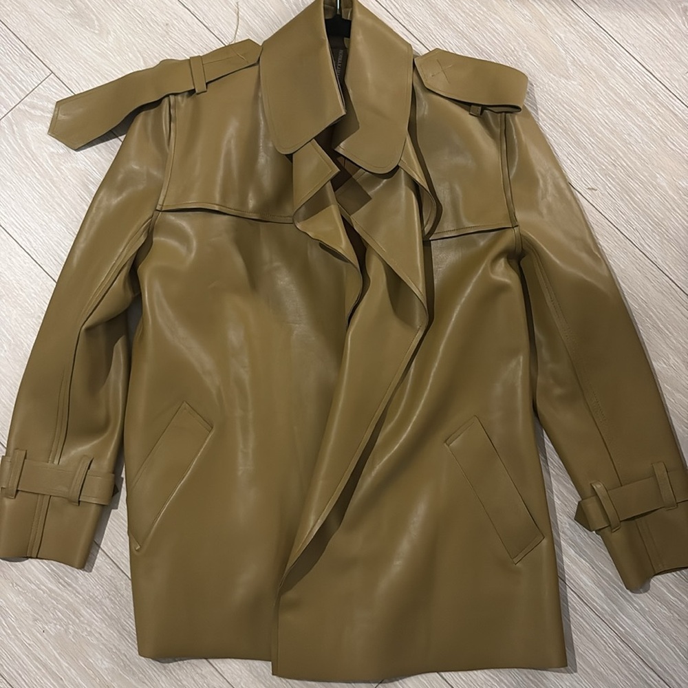 Norma Kamali Green Belted Jacket
